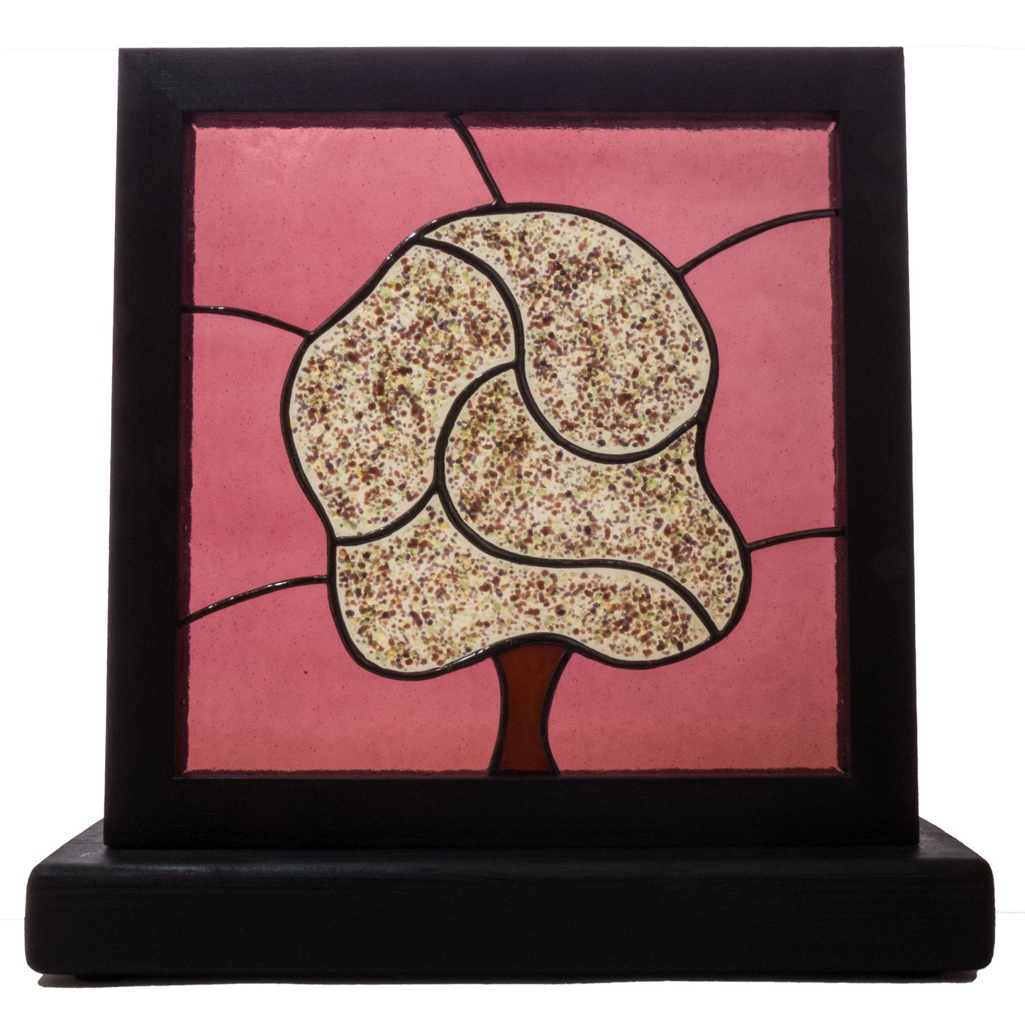 Alder Tree Framed Glass Art