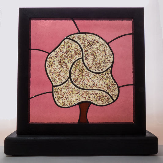 Alder Tree Framed Glass Art